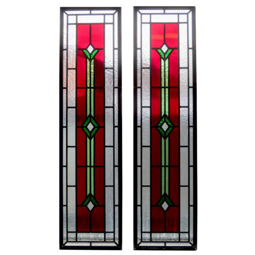 Contemporary Art Deco Stained Glass