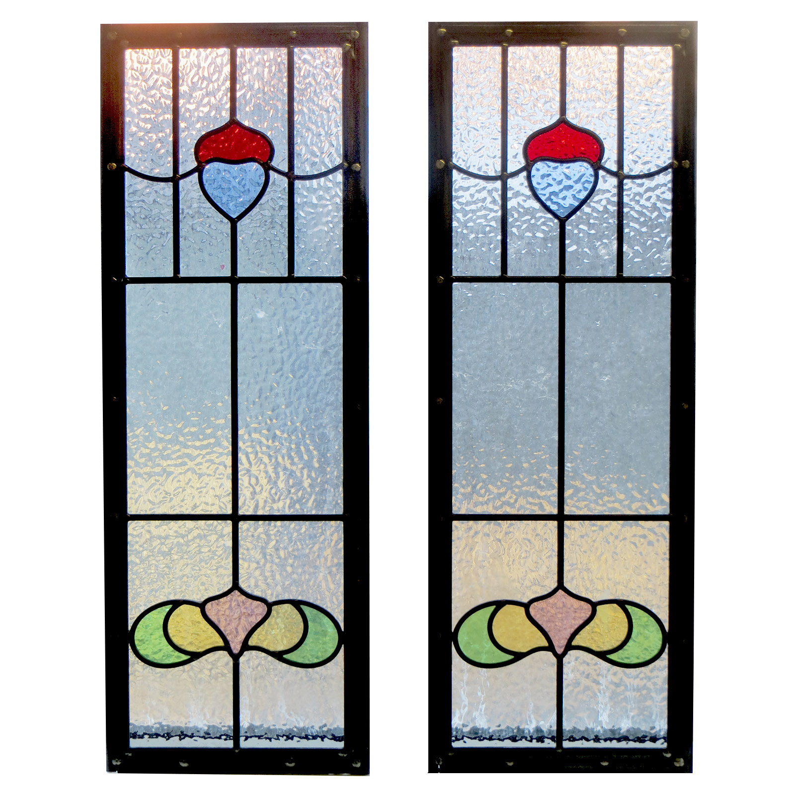 Stained glass windows church cathedral decorative Vector Image