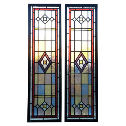 Detailed Victorian Stained Glass Panels