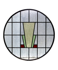 Simple 1930s Deco Stained Glass Panel