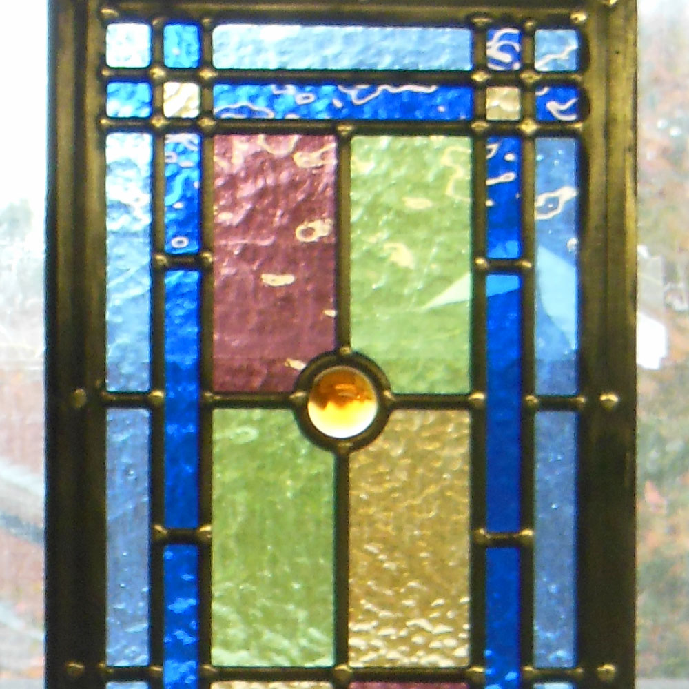 Detailed Edwardian Stained Glass Panels From Period Home Style