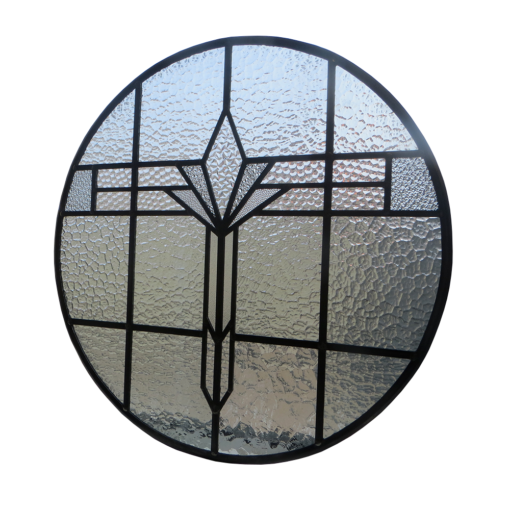 Detailed Art Deco Stained Glass Panel