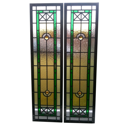 Edwardian Style Stained Glass Panels