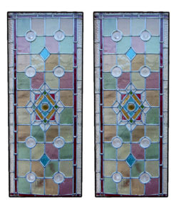 Victorian Intricate Stained Glass Panels