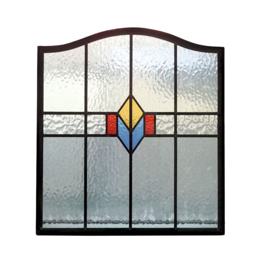 Simple Stained Glass 1930s Panel
