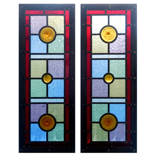 Simple Victorian Stained Glass Panels