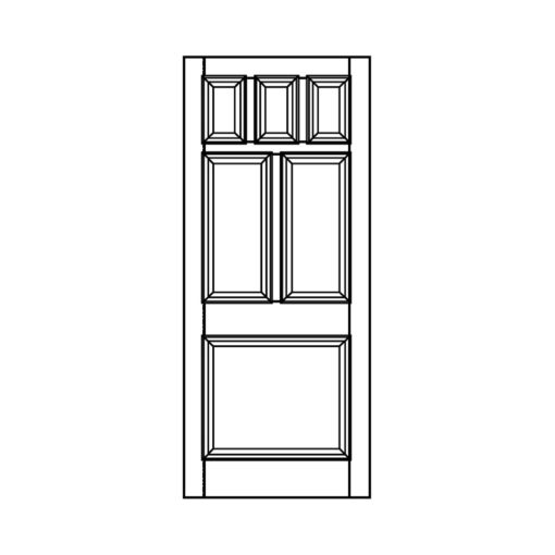 ND16 - Victorian To Edwardian Moulded 6 Panel Door
