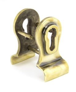 Aged Brass 50mm Euro Door Pull (Back To Back Fixings)