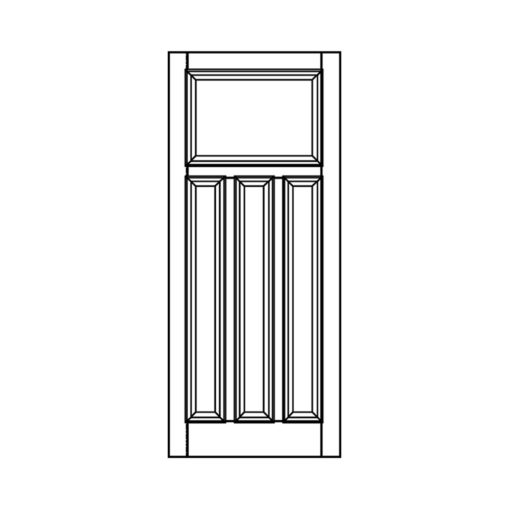 ND23 - 1930s Moulded 4 Panel Door
