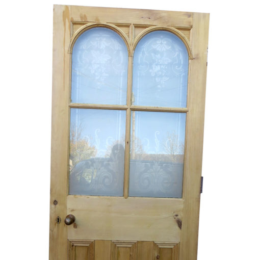OD005 - Original Arched Etched Glass Door (External) (EXT166)
