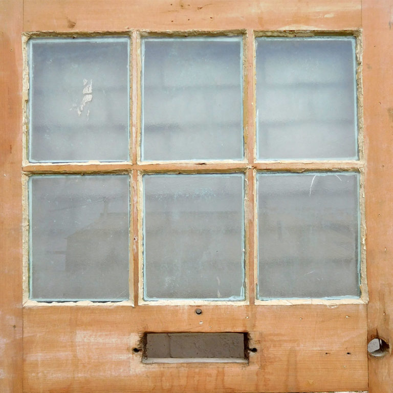 Original 1930s Glass Door With Cross Bar - Traditional Front Doors