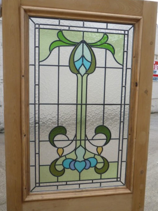 Original Stained Glass Exterior Door - Traditional Front Doors